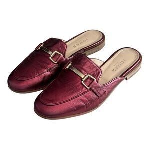 Jonak Paris Women's Leather Mules Slip On Pink Size 37/6-6.5 US
